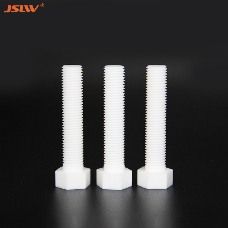 White PTFE Coated Stud Bolt And Nut